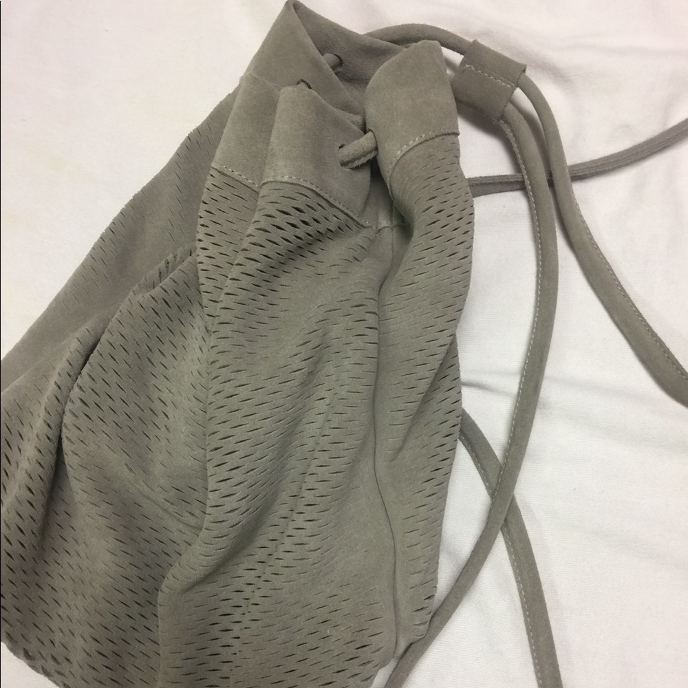 Monserat De Lucca Perforated Suede Backpack